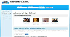 Desktop Screenshot of alhambrahighschool.net