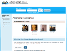 Tablet Screenshot of alhambrahighschool.net